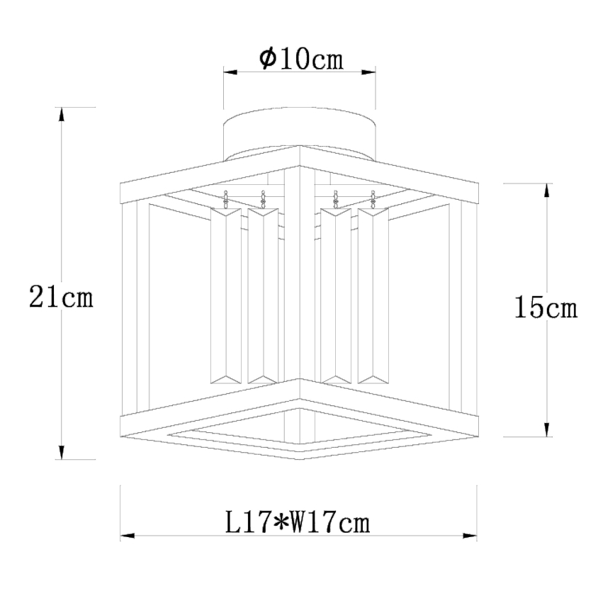 Globo - Припотолочная люстра 1xE27/40W/230V