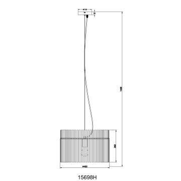 Globo - Подвесная люстра 1xE27/60W/230V