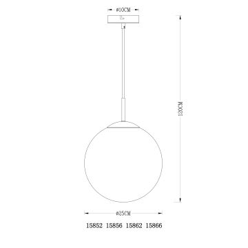 Globo - Підвісна люстра 1xE27/40W/230V діаметр 25 см