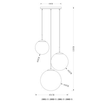 Globo - Подвесная люстра 3xE27/40W/230V диаметр 51 см