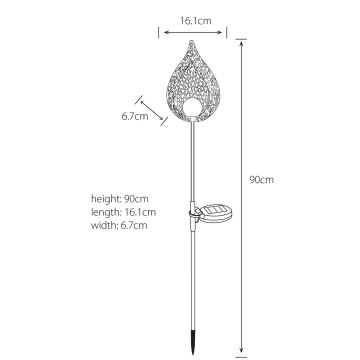 Globo - Светодиодный светильник на солнечной батарее LED/0,06W/3,2V 300mAh IP44