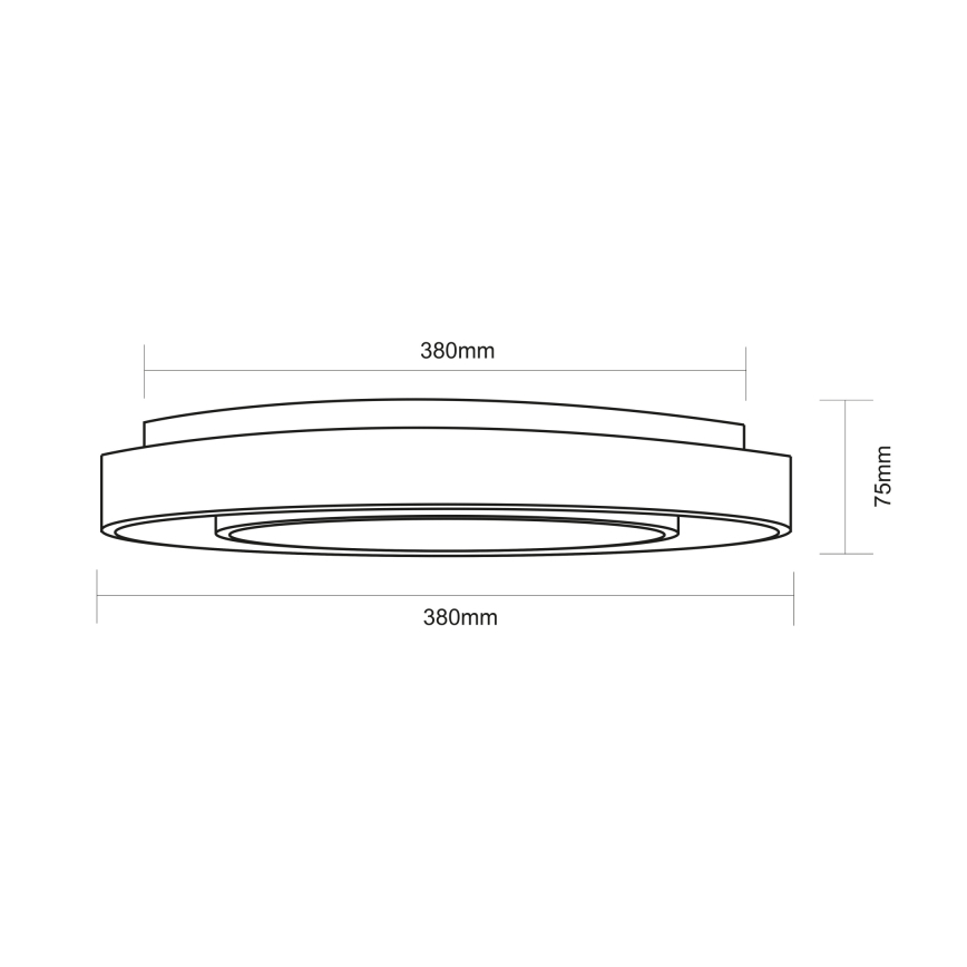 Globo - Потолочный RGBW-светильник с регулированием яркости LED/18W/230V 2700-6500K + дистанционное управление