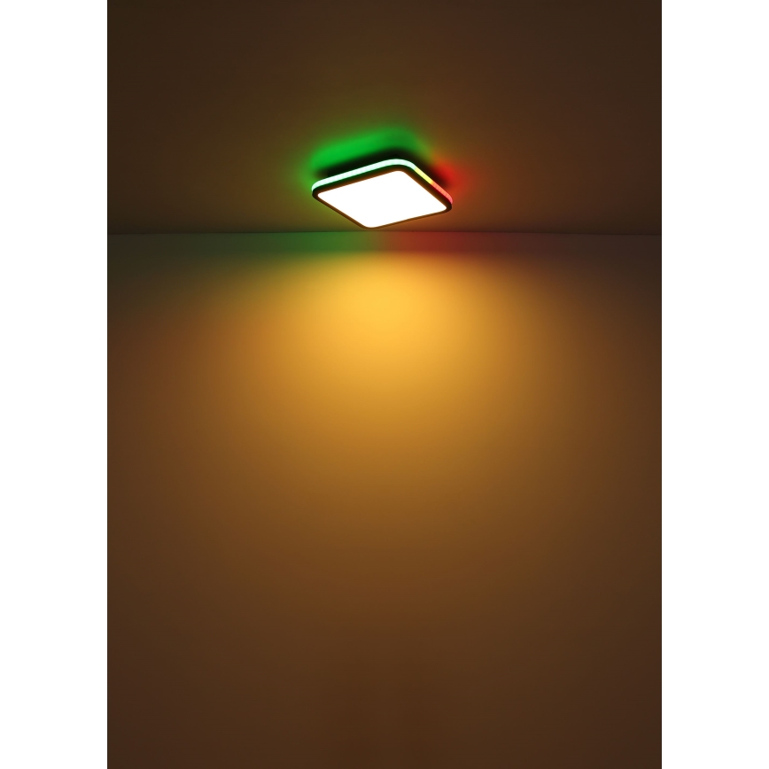 Globo - Светодиодный потолочный RGBW-светильник с регулированием яркости LED/40W/230V 2700-6500K + дистанционное управление