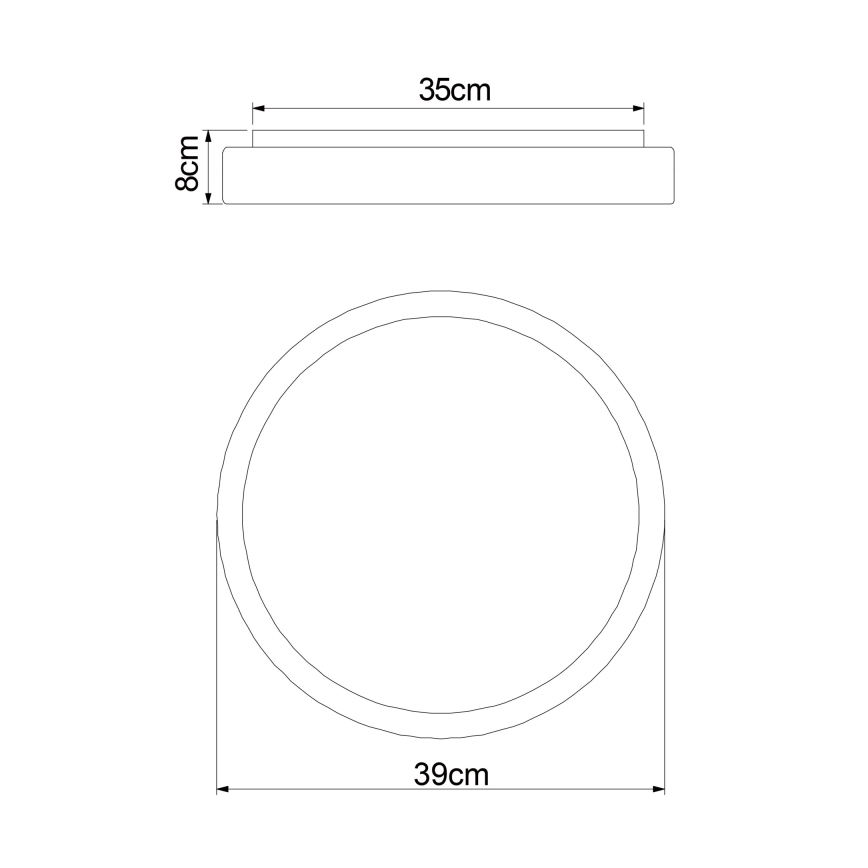 Globo - Светодиодный потолочный светильник с регулированием яркости LED/18W/230V + дистанционное управление