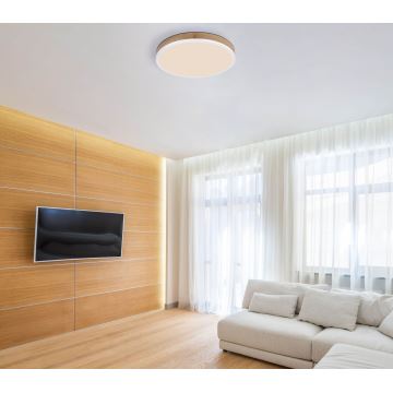 Globo - Светодиодный потолочный светильник LED/24W/230V диаметр 45 см коричневый