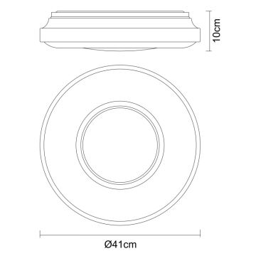 Globo - Светодиодный потолочный светильник LED/24W/230V