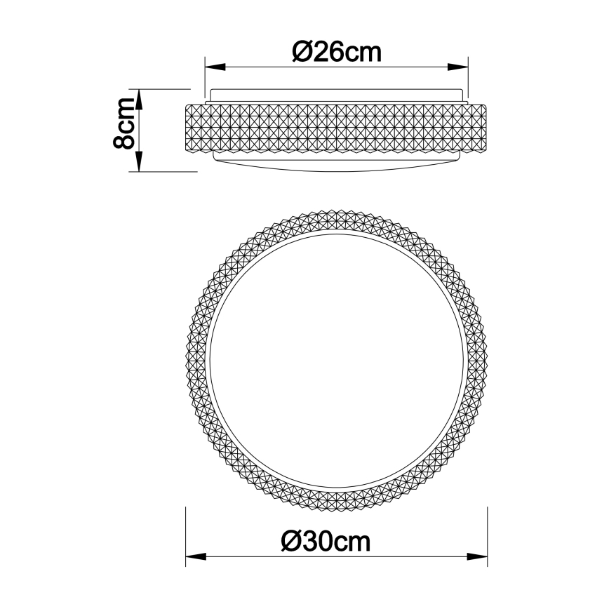 Globo - Стельовий LED світильник LED/12W/230V 2700/4200/6500K діаметр 30 см