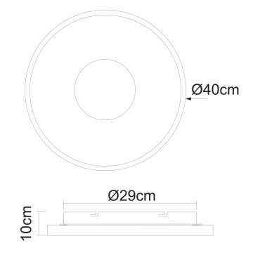 Globo - Светодиодный потолочный светильник с регулированием яркости LED/30W/230V 2700-6000K + дистанционное управление