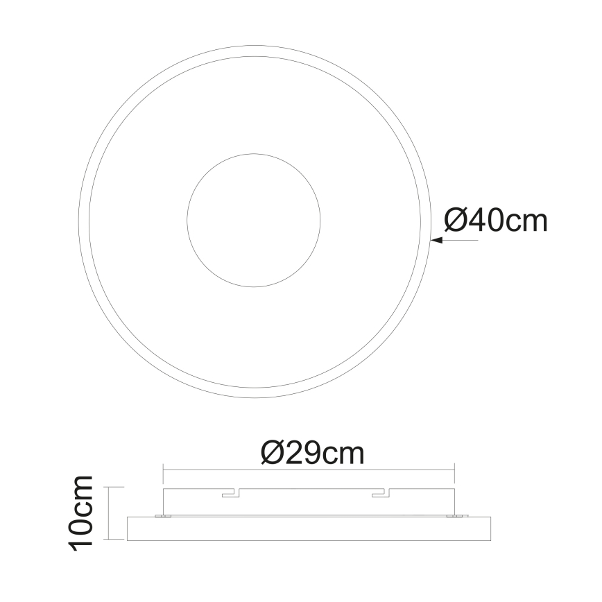 Globo - Светодиодный потолочный светильник с регулированием яркости LED/30W/230V 2700-6000K + дистанционное управление