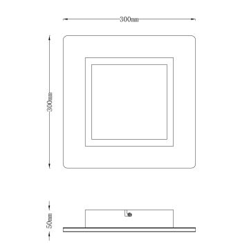 Globo - Светодиодный потолочный светильник LED/23W/230V