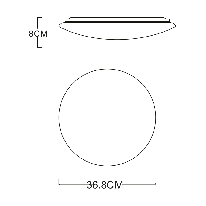 GLOBO - Светодиодный потолочный светильник LED/24W/230V