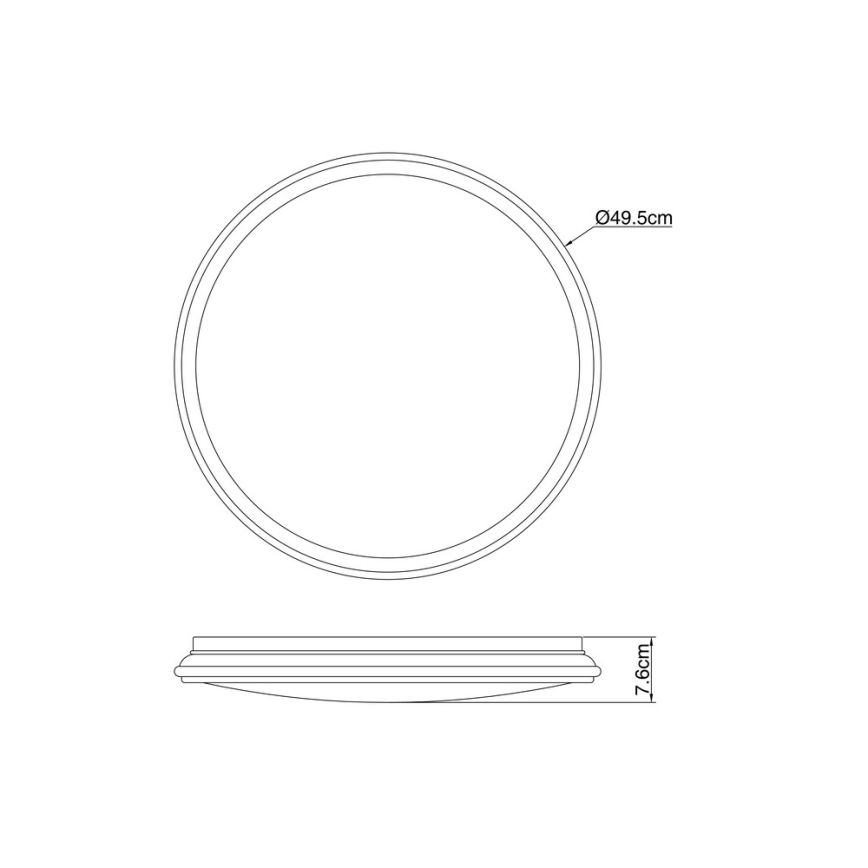 Globo - Стельовий LED світильник LED/36W/230V