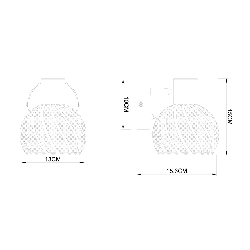 Globo - Настінний точковий світильник 1xE27/40W/230V