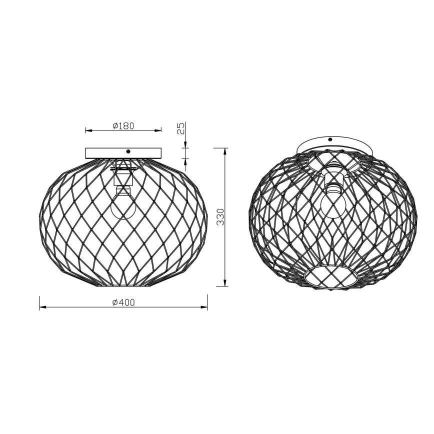 Globo - Пристельова люстра 1xE27/60W/230V