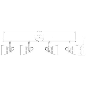 Globo 54651-4 - Прожектор HERNAN 4xE14/40W/230V