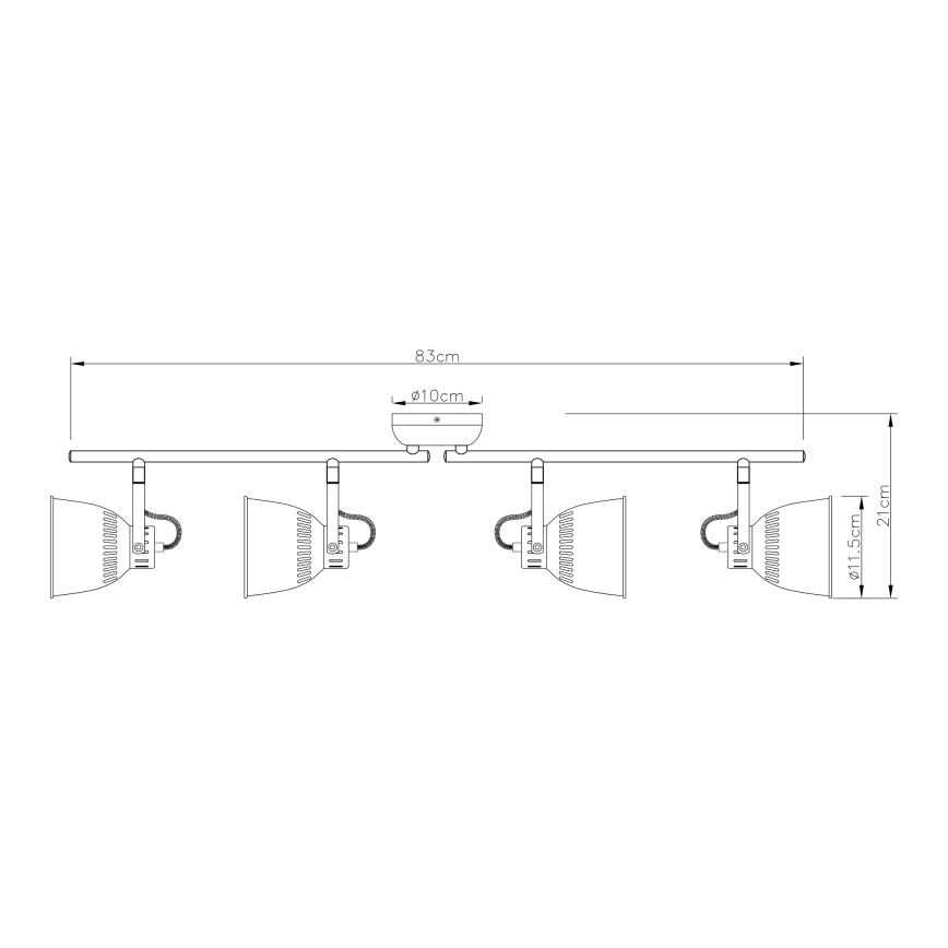 Globo 54651-4 - Прожектор HERNAN 4xE14/40W/230V