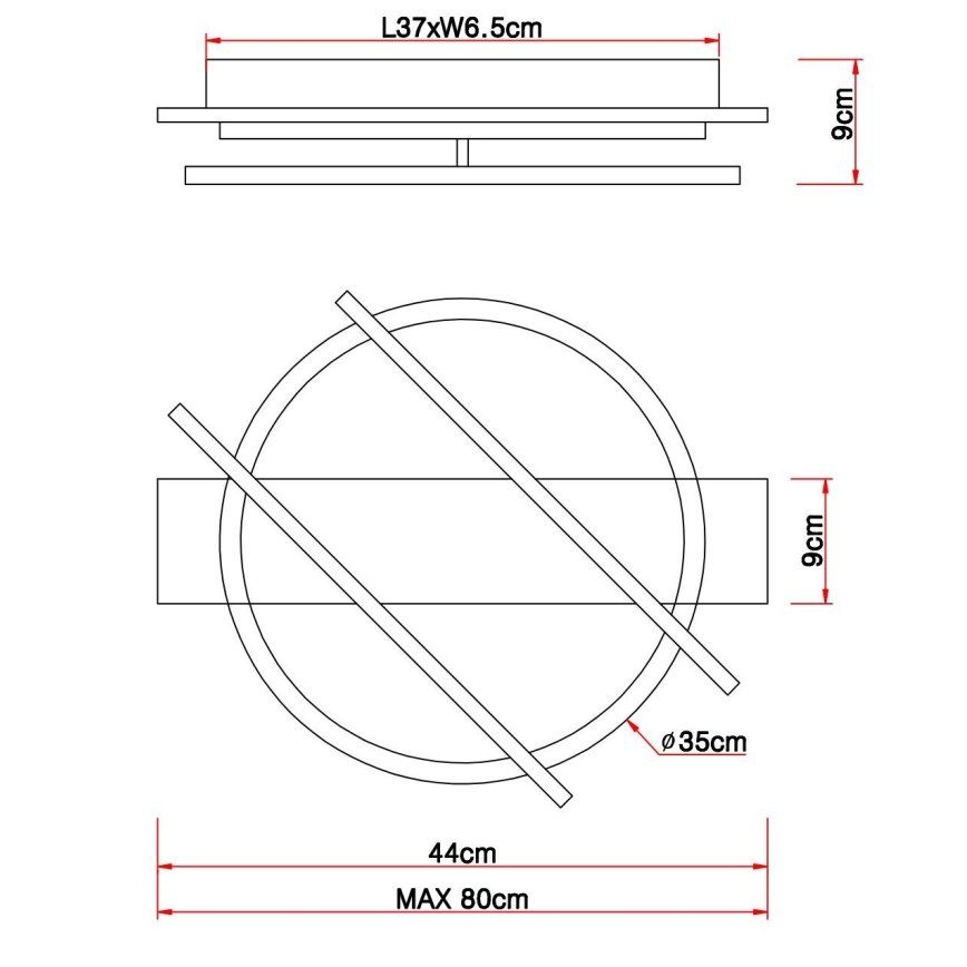 Globo - Светодиодный потолочный светильник LED/32W/230V