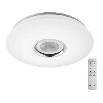 Globo - LED RGB Світильник з регулюванням яскравості з динаміком LED/18W/230V + LED/6W/230V 3000-6000K + пульт дистанційного керування