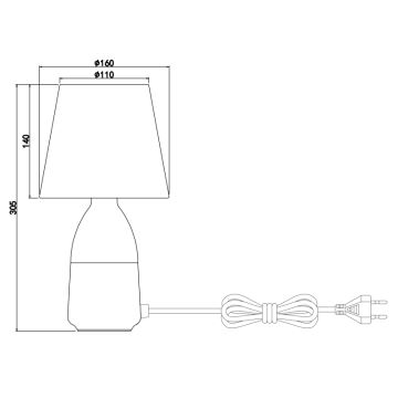 Globo - Настольная лампа 1xE14/40W/230V