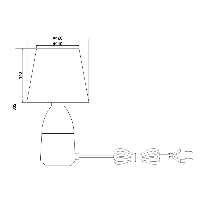 Globo - Настольная лампа 1xE14/40W/230V