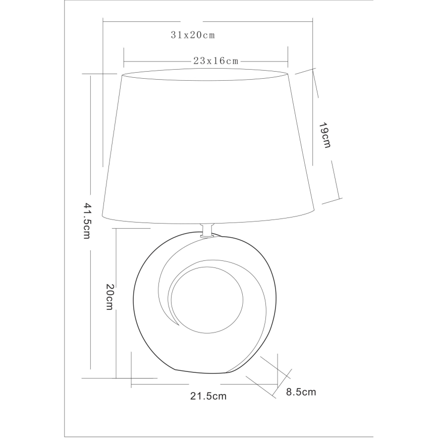 Globo - Настольная лампа 1xE27/40W/230V