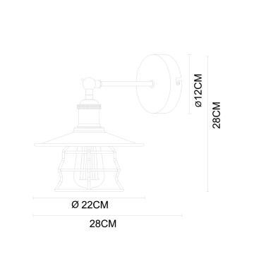 Globo - Настінний світильник 1xE27/60W/230V