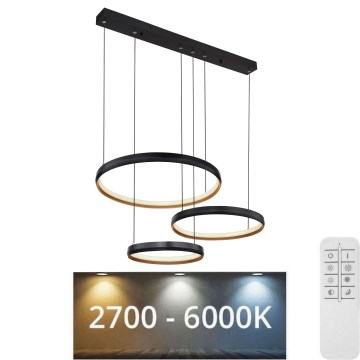 Globo - Светодиодная подвесная люстра с регулированием яркости LED/55W/230V 2700-6000K + дистанционное управление