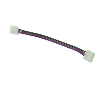 Гнучкий двосторонній роз'єм для світлодіодних стрічок RGB 4-контактний 10 мм
