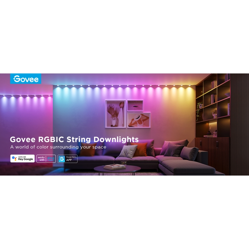 Govee - RGBIC LED String Downlights 5 м Wi-Fi