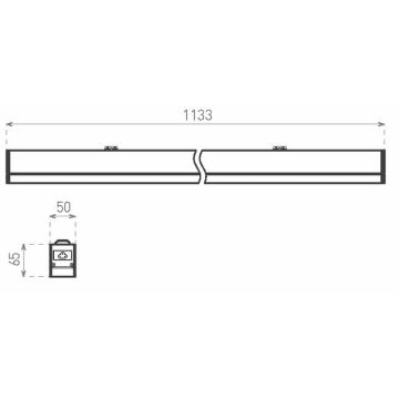 Greenlux GXPR068 - LED Люмінесцентний світильник PROFI LINEAR II LED/36W/230V 4000K