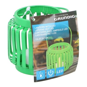 Grundig - Светодиодный фонарь LED/1xCR2032 зеленый
