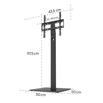 Hama - Напольный кронштейн для ТВ 32-65" черный