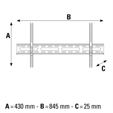 Hama - Кронштейн для ТВ 32-75" чорний