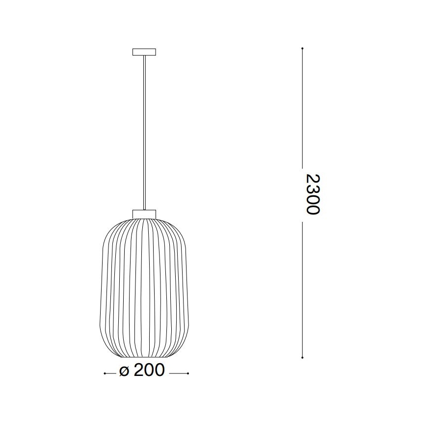 Ideal Lux - Подвесная люстра MINT 1xE27/60W/230V диаметр 20 см прозрачный