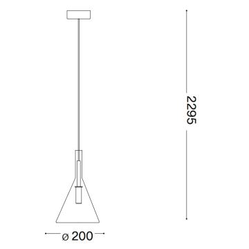 Ideal Lux - Светодиодная подвесная люстра EMPIRE 1xG9/3W/230V