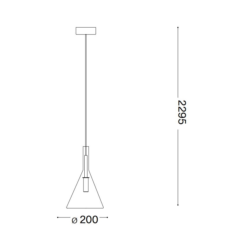 Ideal Lux - Светодиодная подвесная люстра EMPIRE 1xG9/3W/230V