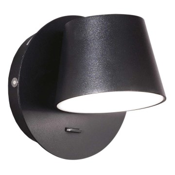 Ideal Lux - Світлодіодний настінний світильник GIM LED/6W/230V чорний