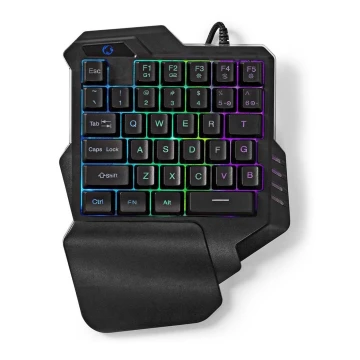 Игровая клавиатура для одной руки со светодиодной RGB-подсветкой 5V