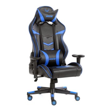 Игровое кресло VARR Nascar черное/синее
