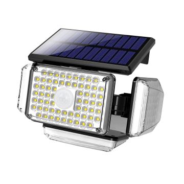 Светодиодный настенный светильник на солнечной батарее с датчиком LED/5W/5,5V 3000K/6500K IP44