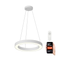 Immax NEO 07091L - Светодиодная подвесная люстра с регулированием яркости PASTEL LED/52W/230V 60 см белый Tuya