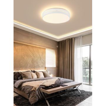 Immax NEO 07153-W40 - Стельовий LED світильник з регулюванням яскравості NEO LITE PERFECTO LED/24W/230V Wi-Fi Tuya білий + дистанційне керування