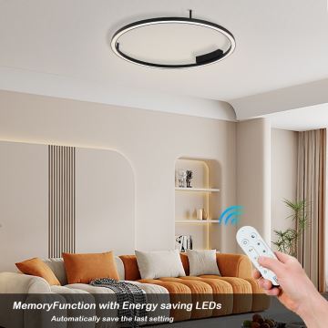 Immax NEO 07246-80 - Светодиодный потолочный светильник с регулированием яркости FINO LED/55W/230V 80 см Tuya + дистанционное управление