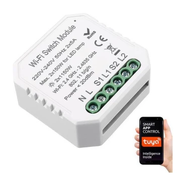 Immax NEO 07516L - Умный контроллер NEO LITE V3 2-кнопочный Wi-Fi Tuya
