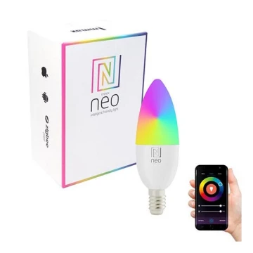 Immax NEO 07716L - Светодиодная RGB+CCT лампочка с регулированием яркости E14/5,5W/230V 2700K Wi-Fi Tuya