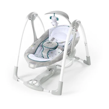 Ingenuity - Детское вибрирующее кресло-качалка с мелодией 2в1 NASH