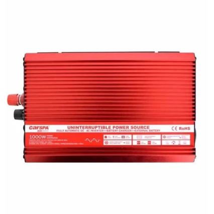 Інвертор (перетворювач напруги) CARSPA 1000W/12/230V + UPS + зарядка