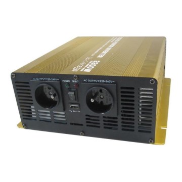 Инвертор (преобразователь напряжения) чист. синус 2200W/12V/230V + USB