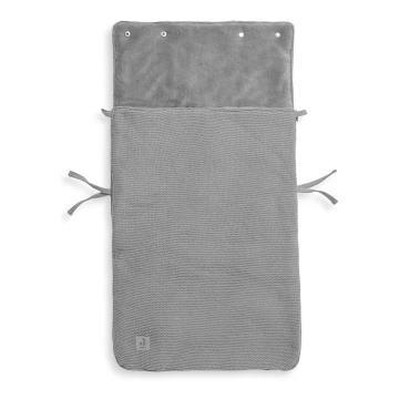 Jollein - Мешок для автомобильного сиденья флис BASIC KNIT 42x82 см Stone Grey