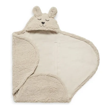 Jollein - Пеленальное одеяло флис Bunny 100x105 см Nougat